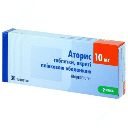  Зображення Аторис таблетки 10 мг №30 