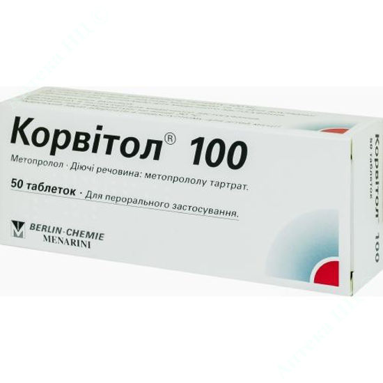 Корвитол 100 таблетки 100 мг №50: инструкция, отзывы, цена в Аптеке НЦ