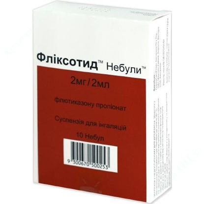  Зображення Фліксотид небули сусп. д/інг. 2 мг/2 мл небули №10 Глаксосміткляйн 