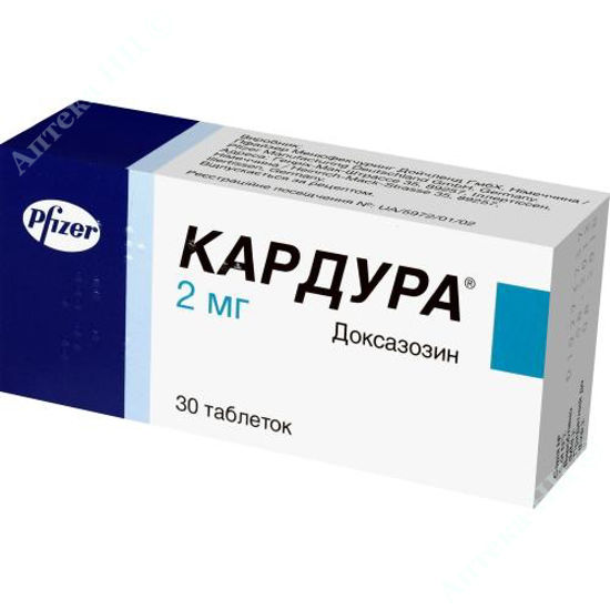 Изображение Кардура таблетки 2 мг №30