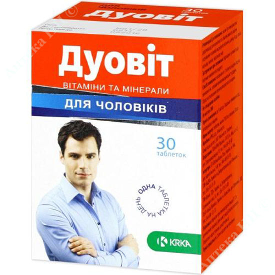  Зображення Дуовіт таблетки для чоловіків №30 