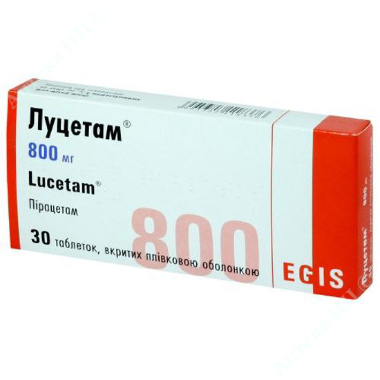  Зображення Луцетам табл. в/о 800 мг блістер №30 