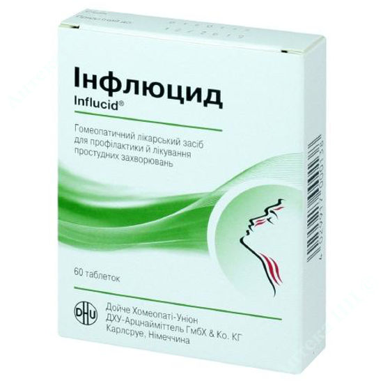  Зображення Інфлюцид табл. блістер в коробці №60 