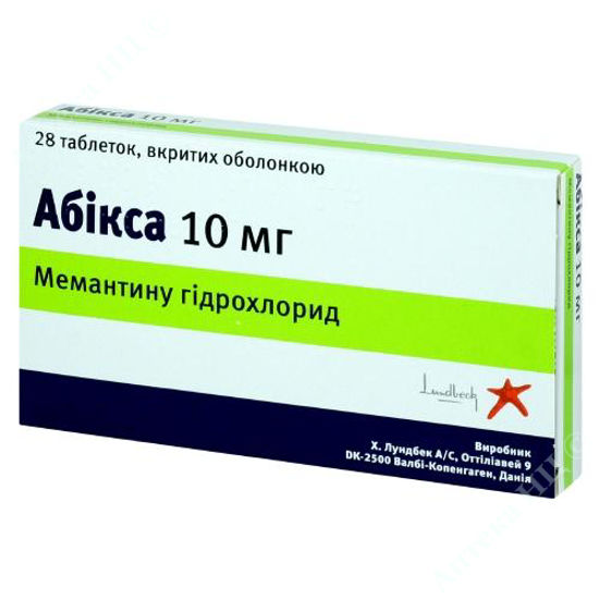  Зображення Абікса табл. в/о 10 мг блістер №28 