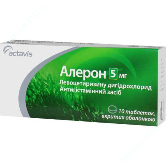  Зображення Алерон табл. в/о 5 мг блістер №10 