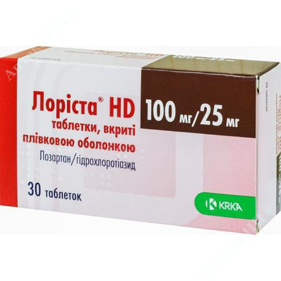 Изображение Лориста HD таблетки 100 мг/25 мг №30