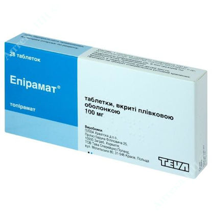  Зображення Епірамат табл. в/о 100 мг блістер №28 