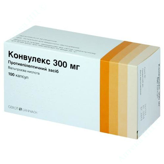  Зображення Конвулекс 300 мг капс. 300 мг блістер №100 