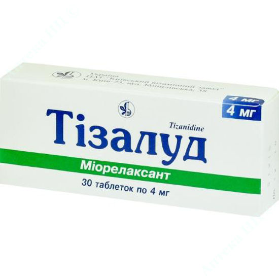 Изображение Тизалуд таблeтки 4 мг №30