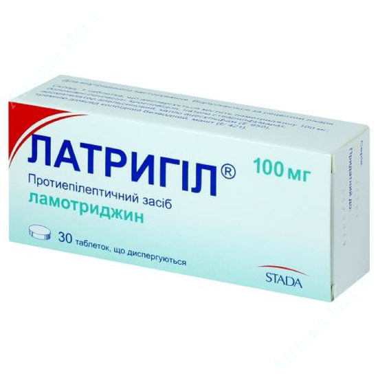 Изображение Латригил табл. дисперг. 100 мг блистер №30