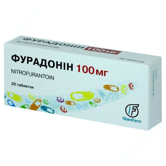 Изображение Фурадонин таблетки 100 мг №20 ОЛФА