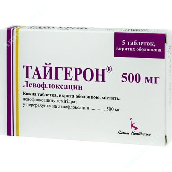 Изображение Тайгерон табл. п/о 500 мг блистер №5