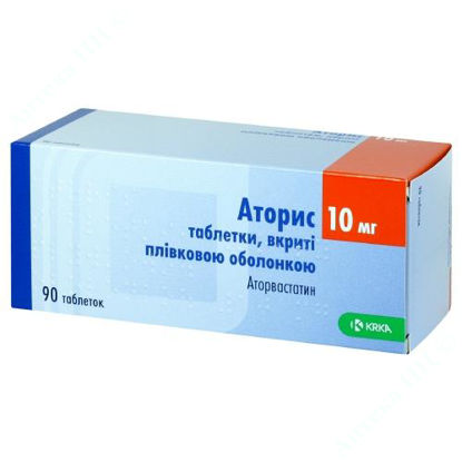  Зображення Аторис, таблетки 10 мг №90 
