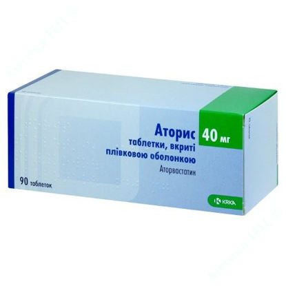  Зображення Аторис таблетки в/о 40 мг №90 