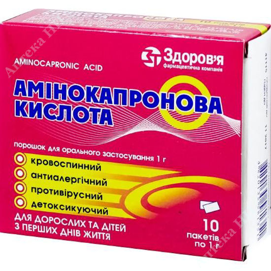 Изображение Аминокапроновая кислота порошок 1 г №10