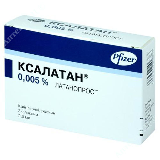  Зображення Ксалатан краплі очні 0,005 % фл. 2,5 мл №3 