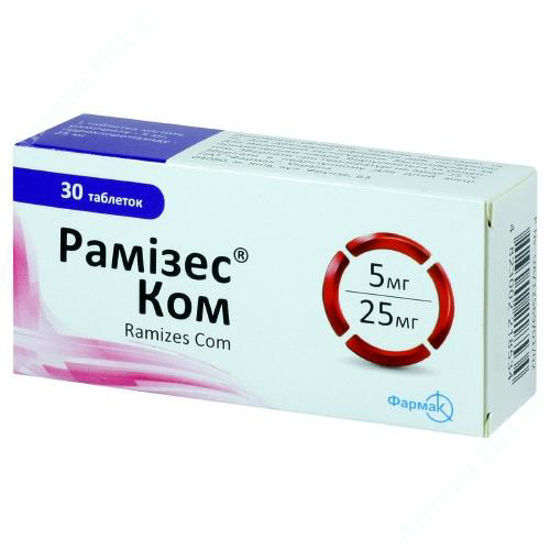  Зображення Рамізес Ком таблетки 5 мг/25 мг №30 