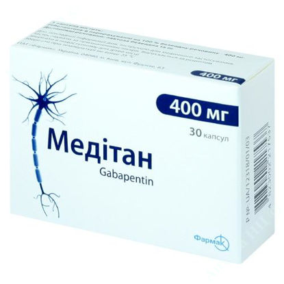  Зображення Медітан капсули  400 мг №30 Фармак 