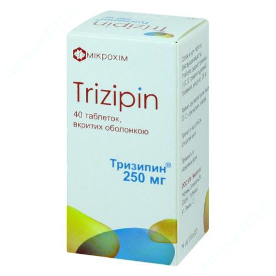  Зображення Тризипин табл. п/о 250 мг банка №40 