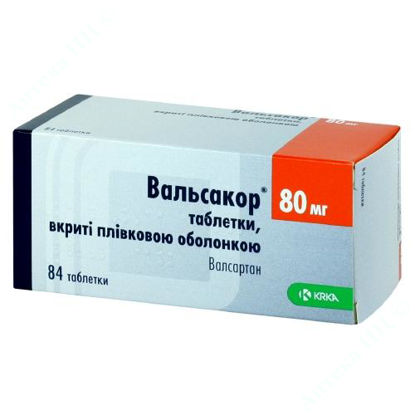  Зображення Вальсакор таблетки 80 мг №84 