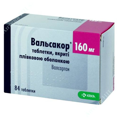 Зображення Вальсакор таблетки 160 мг №84 