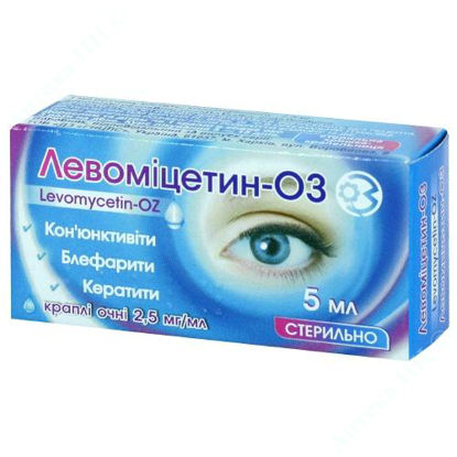 Изображение Левомицетин-оз кап. глаз. 25 мг/мл фл. 5 мл №1