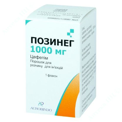  Зображення Позінег пор. д/п ін. розчину 1000 мг фл. №1 