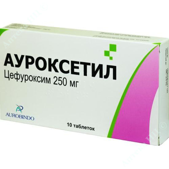  Зображення Ауроксетіл табл. 250 мг блістер №10 