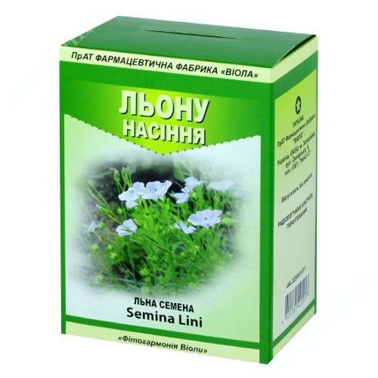  Зображення Льону насіння 200 г пачка з внутр. пакетом 