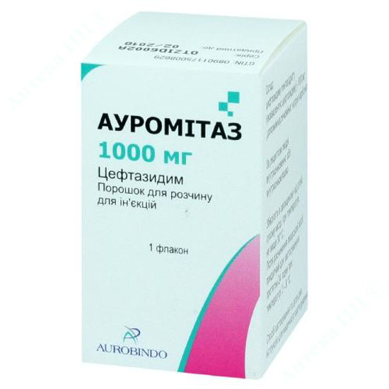  Зображення Ауромітаз пор. д /розчину д /ін. 1000 мг фл. №1 