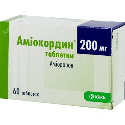 Зображення Аміокордин таблетки 200 мг №60 