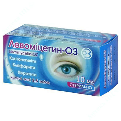 Изображение Левомицетин-оз кап. глаз. 25 мг/мл фл. 10 мл №1