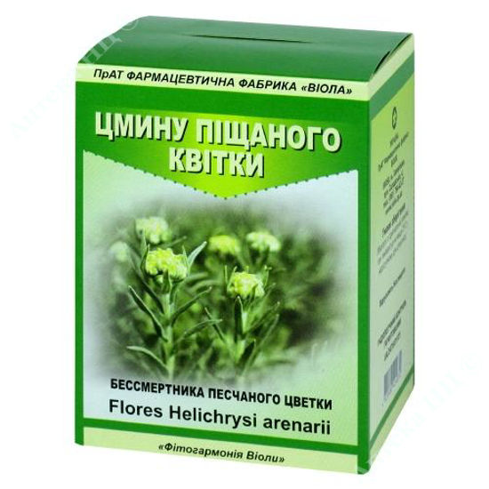  Зображення Цмину піщаного квітки 50 г пачка з внутр. пакетом 