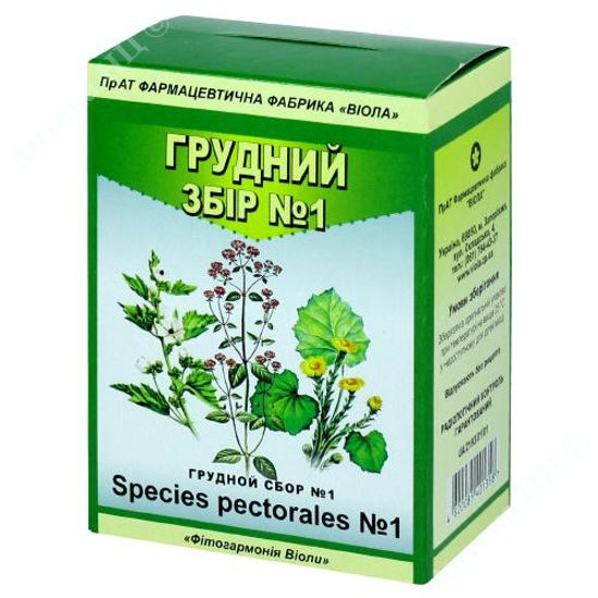  Зображення Грудний збір №1 пачка 50 г з внутр. пакетом 