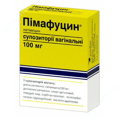  Зображення Пімафуцин суп. вагінал. 100 мг №3 