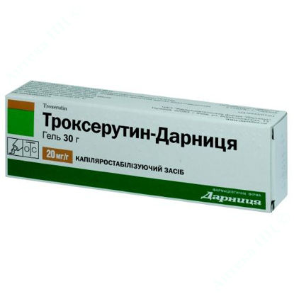  Зображення Троксерутин-Дарниця гель 20 мг/г 30 г Дарниця 