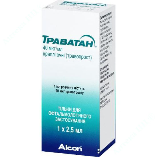  Зображення Траватан краплі очні 40 мкг/мл 2,5 мл №1 