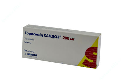  Зображення Торасемід Сандоз таблетки 200 мг №20 