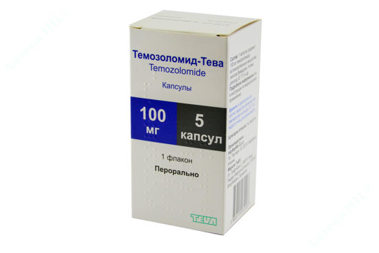  Зображення Темозоломід-Тева капс. 100 мг фл. №5 
