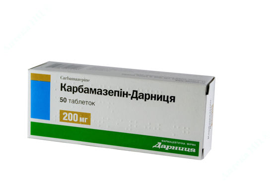  Зображення Карбамазепін-Дарниця таблетки 200 мг №50 Дарниця 