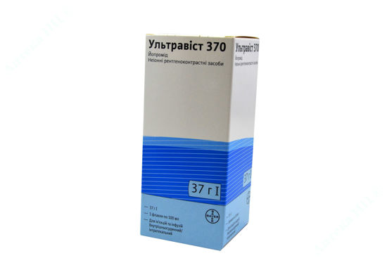  Зображення Ультравіст 370 розчин д/ін. та інф. 370 мг/мл фл. 100 мл №1 