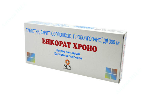  Зображення Енкорат Хроно табл. пролонг. дії в/о 300 мг №30 