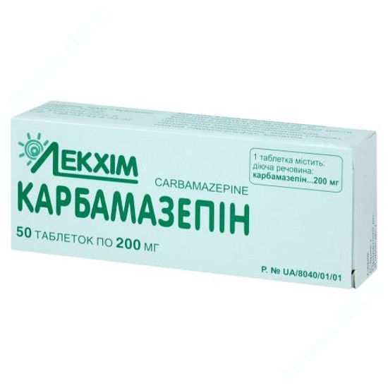  Зображення Карбамазепін табл. 200 мг контейнер №50 