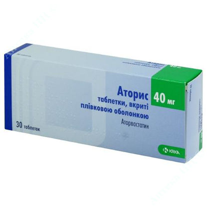  Зображення Аторис таблетки 40 мг №30 