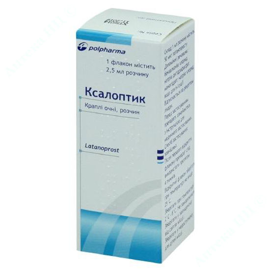  Зображення Ксалоптик краплі очні 50 мкг/мл 2,5 мл №1 