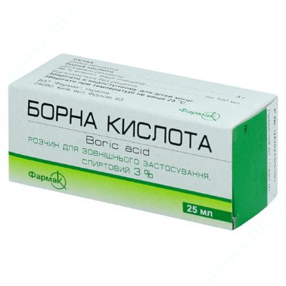 Изображение Борная кислота раствор 3 %  25 мл Фармак