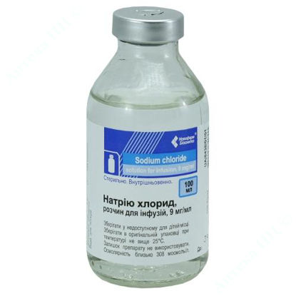  Зображення Натрія хлорид розчин д/інф. 0,9 % пляшка 100 мл 