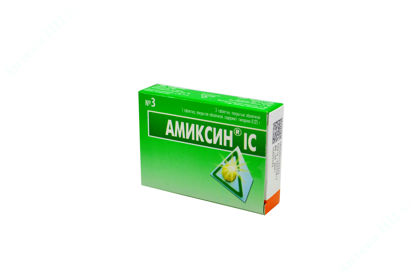  Зображення Аміксин IC табл. в/о 0,125 г в пачці №3 