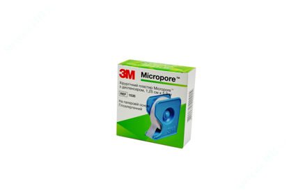  Зображення Пластир хірургічний Micropore 1,25 см х 5 м з диспенсером 