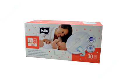  Зображення Вкладиші лактаційні для годуючих матерів Мамма Bella (Белла) з ліпкою смужкою №30 